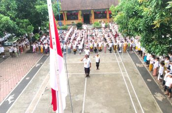 Upacara Hari Anak Nasional (HAN) ke-42 Tahun 2026 di SDN 1 Kamasan