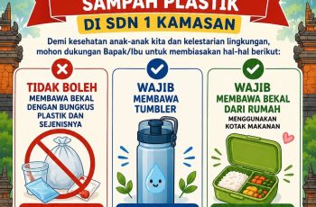 SD Negeri 1 Kamasan Terapkan Gerakan Pembatasan Sampah Plastik di Lingkungan Sekolah